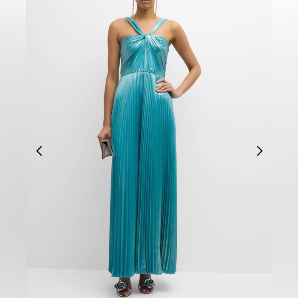 UNGARO Zoe Metallic Gown size 4 New with Out Tags